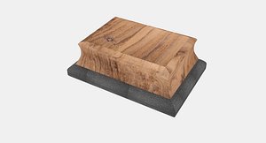 whiteboard eraser 3D model
