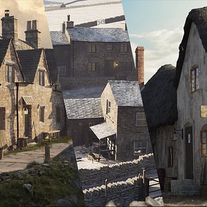 Plan V Ye Old Villages  A Multi-Purpose World-Building Kit 3D model