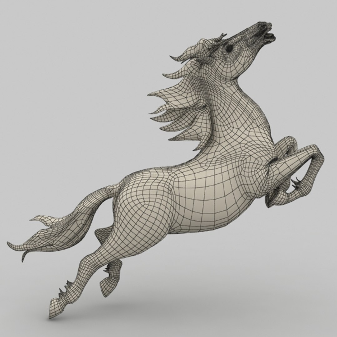 Horse Sculpt Sculpture Obj