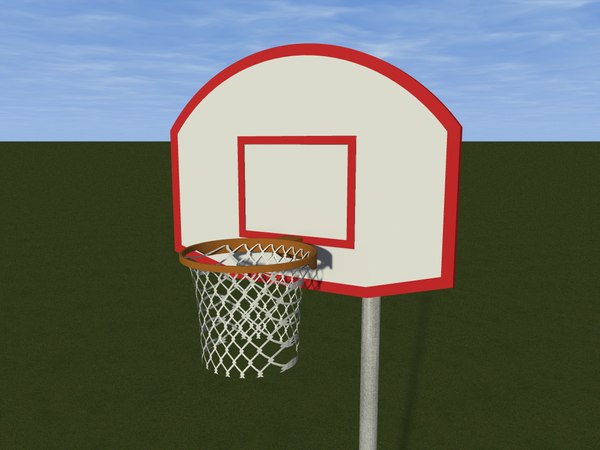 free basketball court 3d model