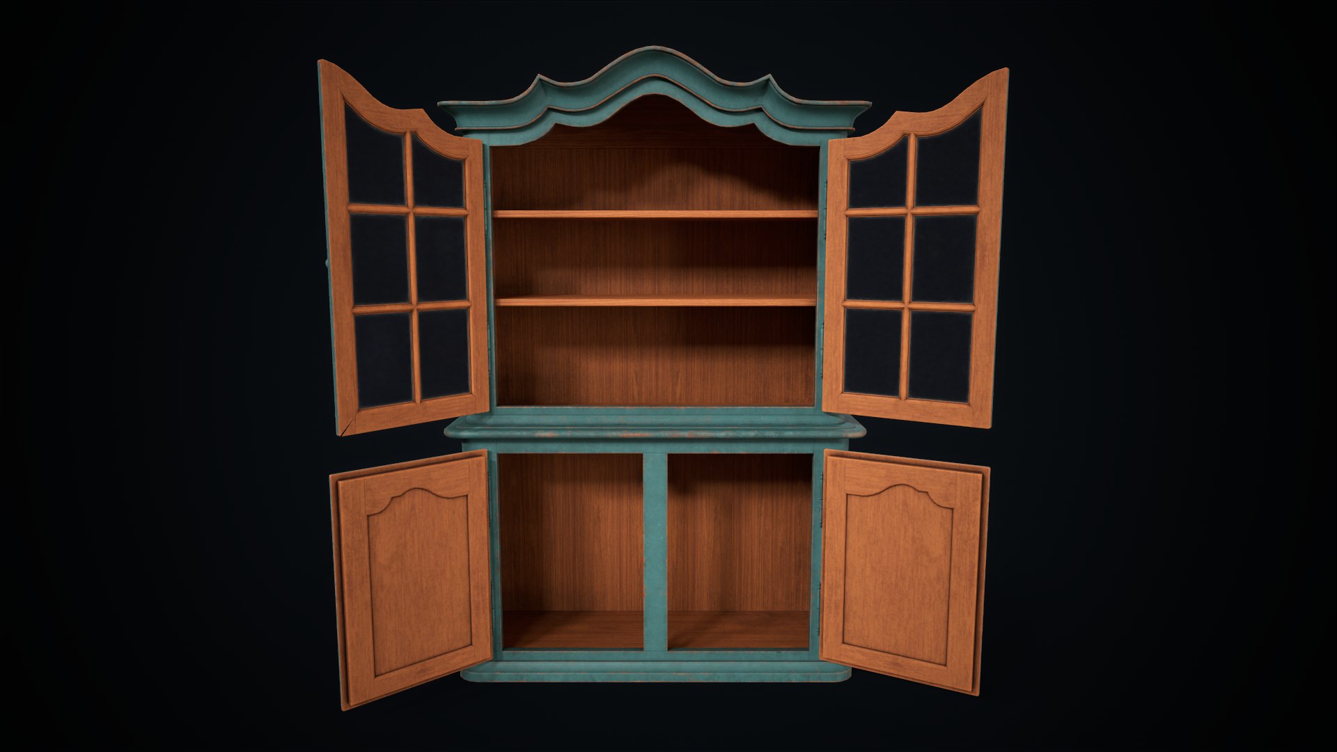 3D Vintage buffet model - TurboSquid 2053423