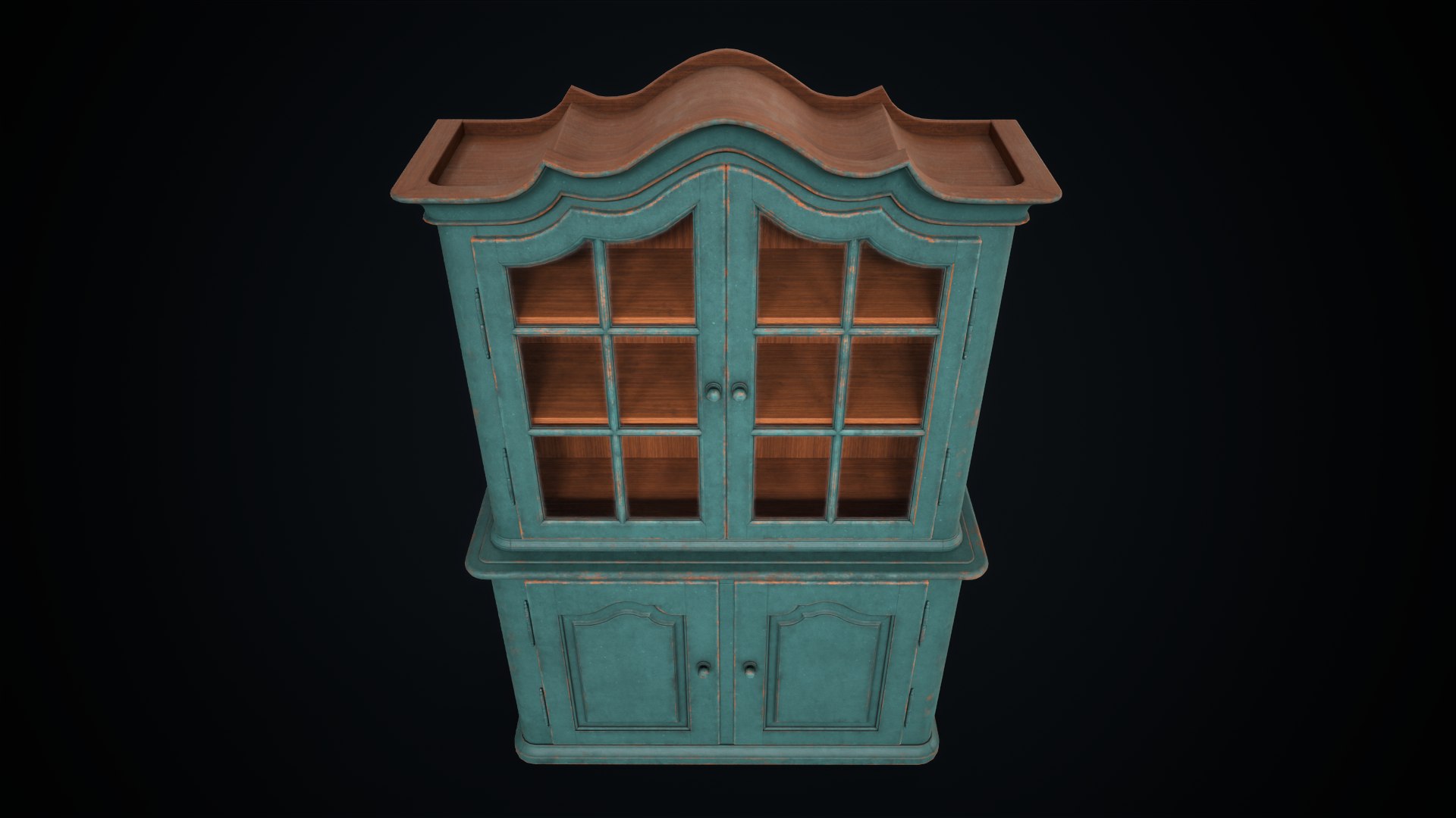 3D Vintage buffet model - TurboSquid 2053423