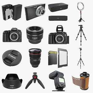 3D Photo cameras and accessory collection