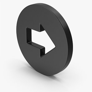 Circular Side Arrow Symbol