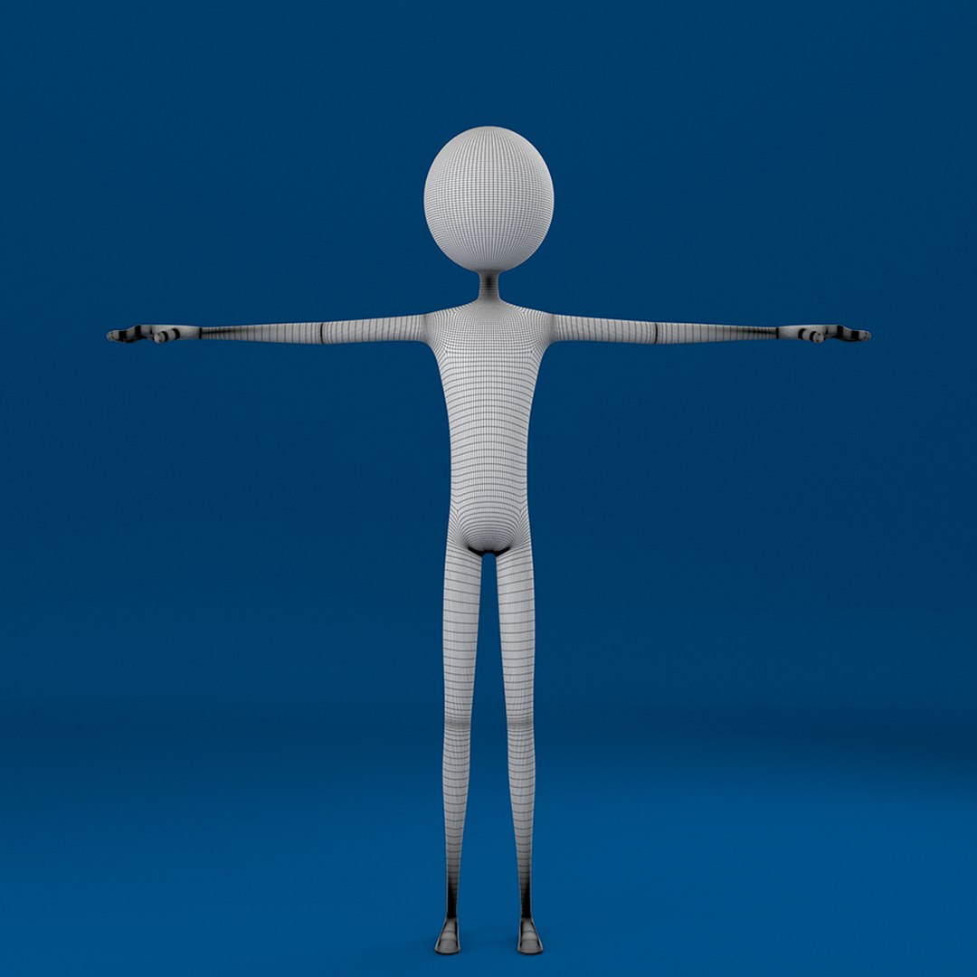 Stickman Rigged Character 3D Model - TurboSquid 1517191
