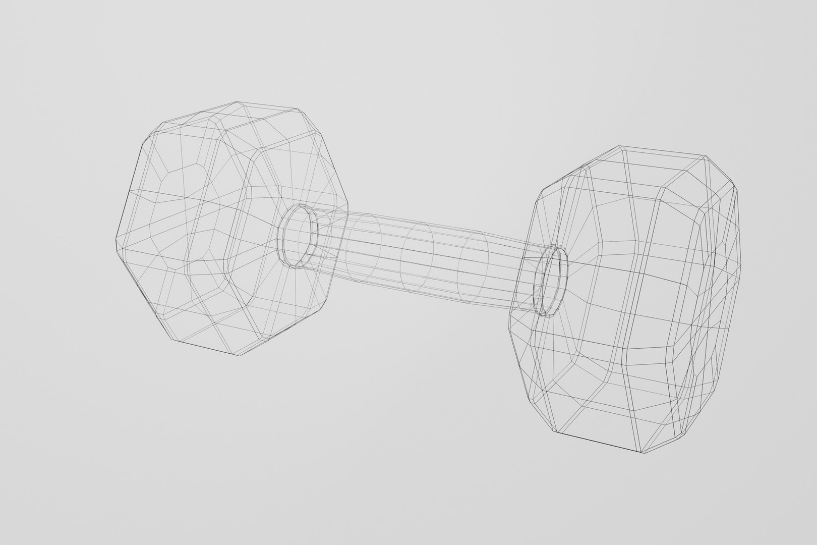 Black Rubber Dumbbells With Perforated Handle 3D Model TurboSquid 2056692