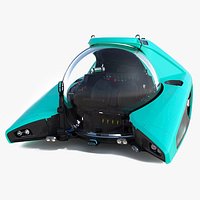 Futuristic Submersible Vehicle