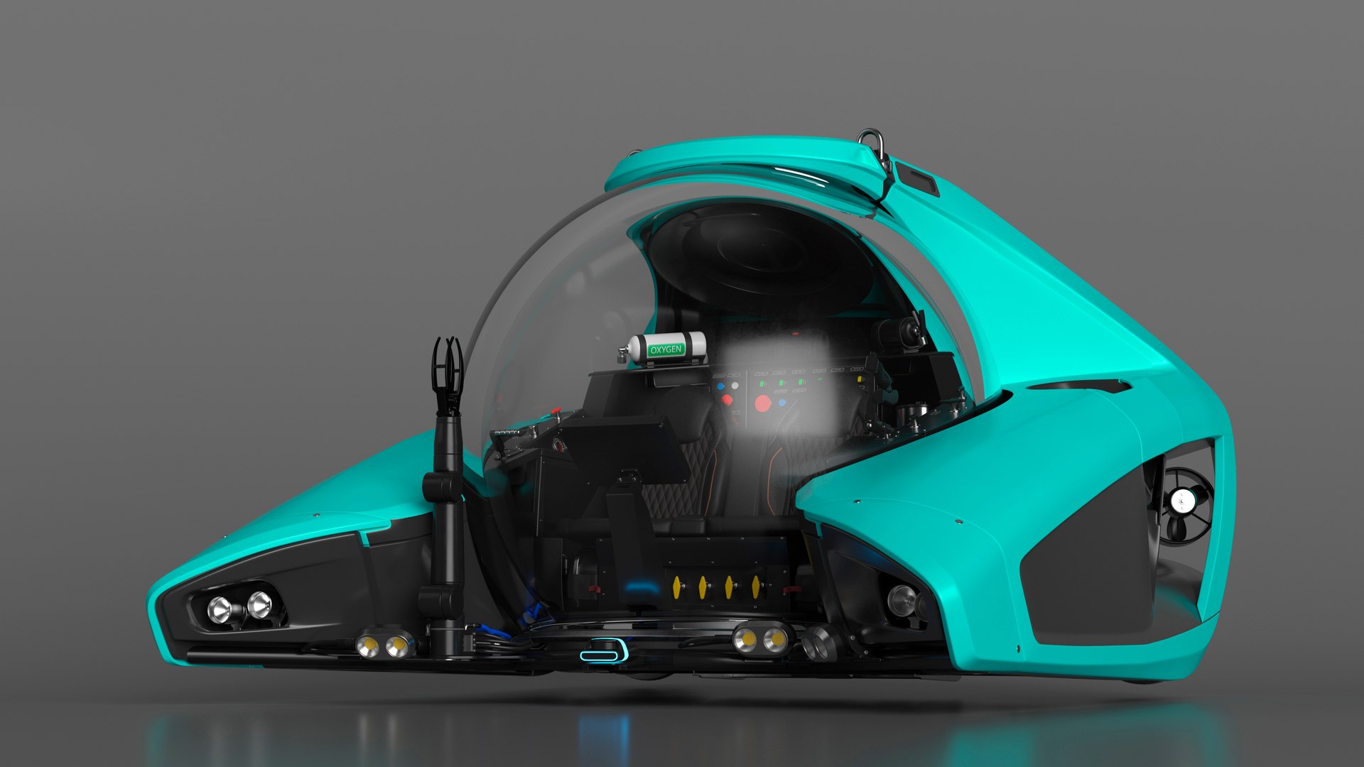 Futuristic Submersible Vehicle 3D Model - TurboSquid 2215101