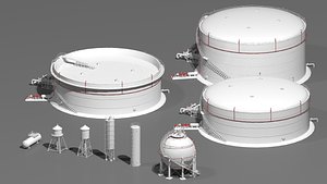 3D industrial tanks