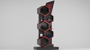 Floor Hexagon Shelve model