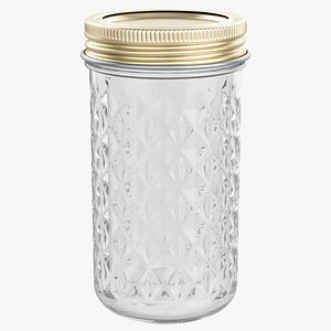 Quilted Glass Jar 350ml