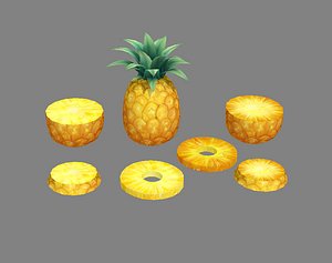 pineapple fruit 3D model