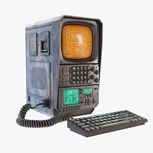 Scifi Retro Computer 3D