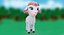 Cartoon Girl Lamb Rigged