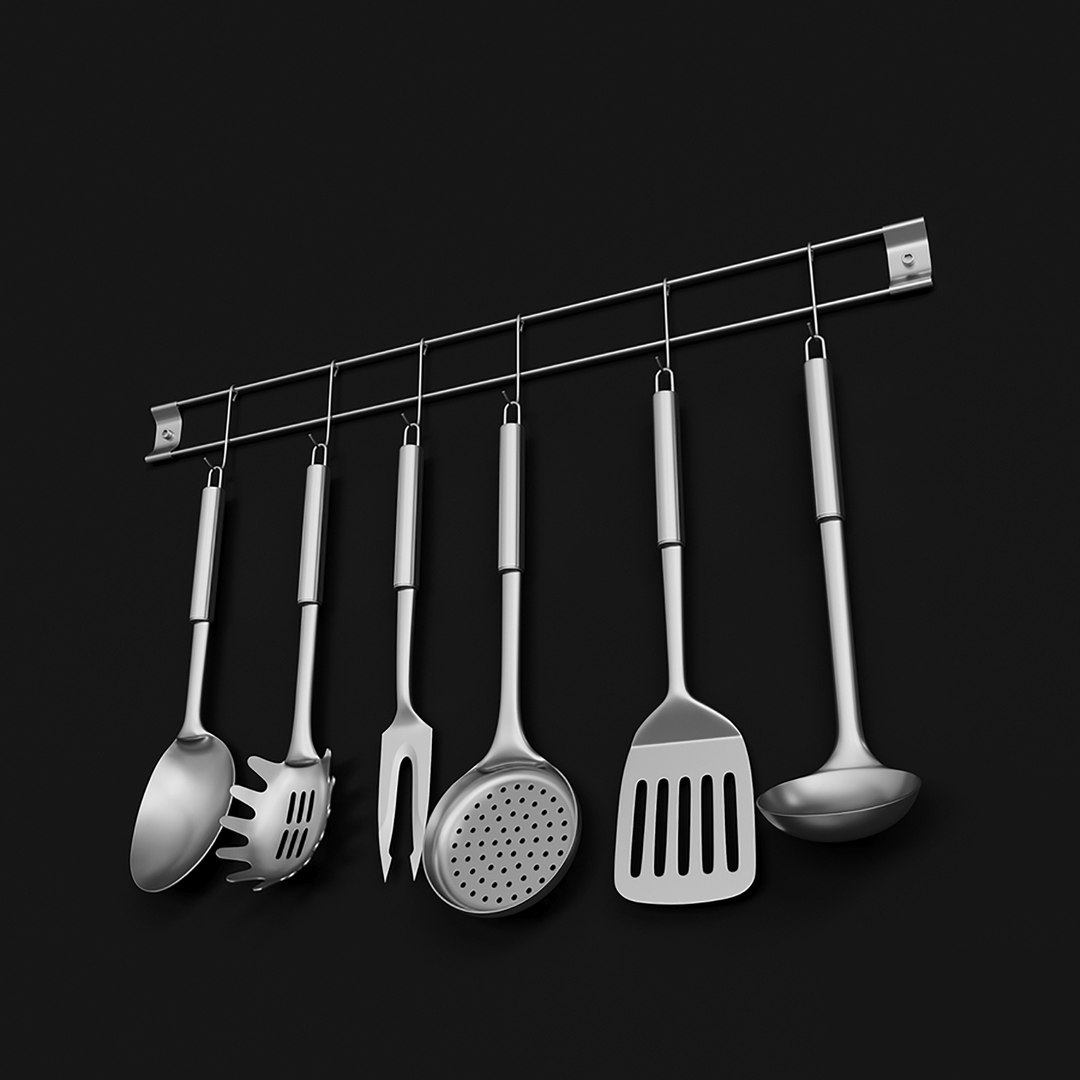 3D kitchen utensils set TurboSquid 1649098