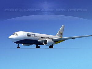 airline boeing 767 767-200er 3D model