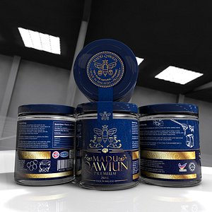 3D 250ml jar