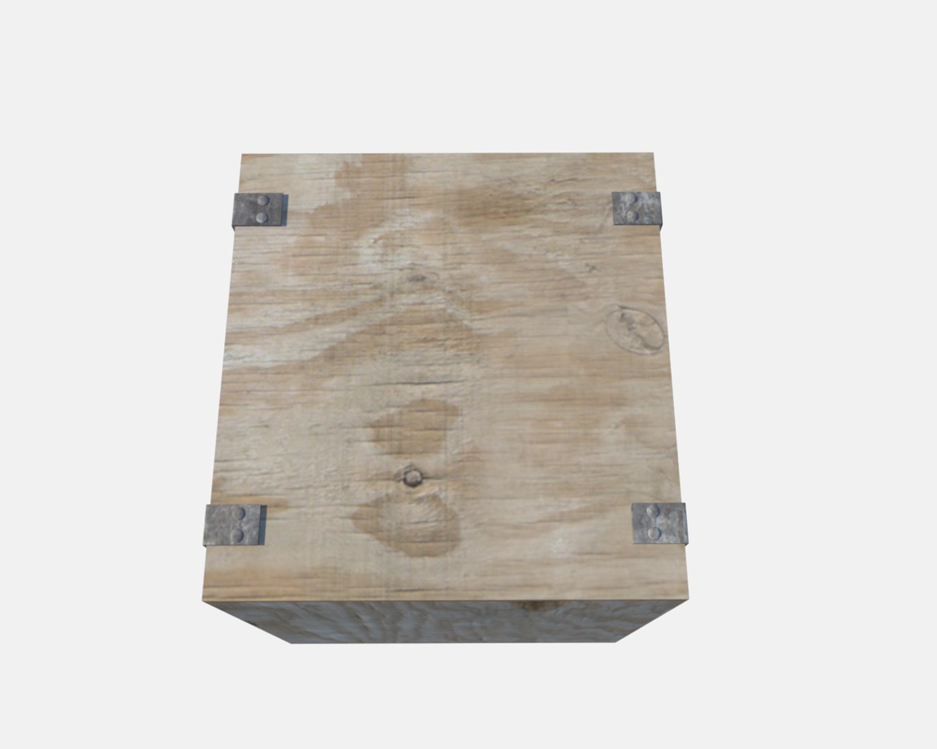 Wooden Box 3d Obj