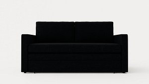 3D Minna Bed Sofa 2 Seater Black