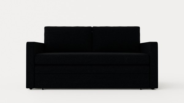 3D Minna Bed Sofa 2 Seater Black