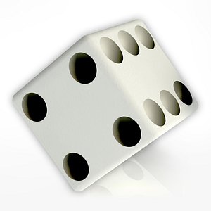 3d model playing dice 1