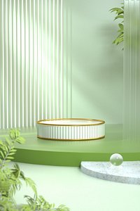 3D c4d Spring green e- model