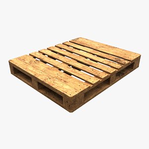 wooden euro pallet model