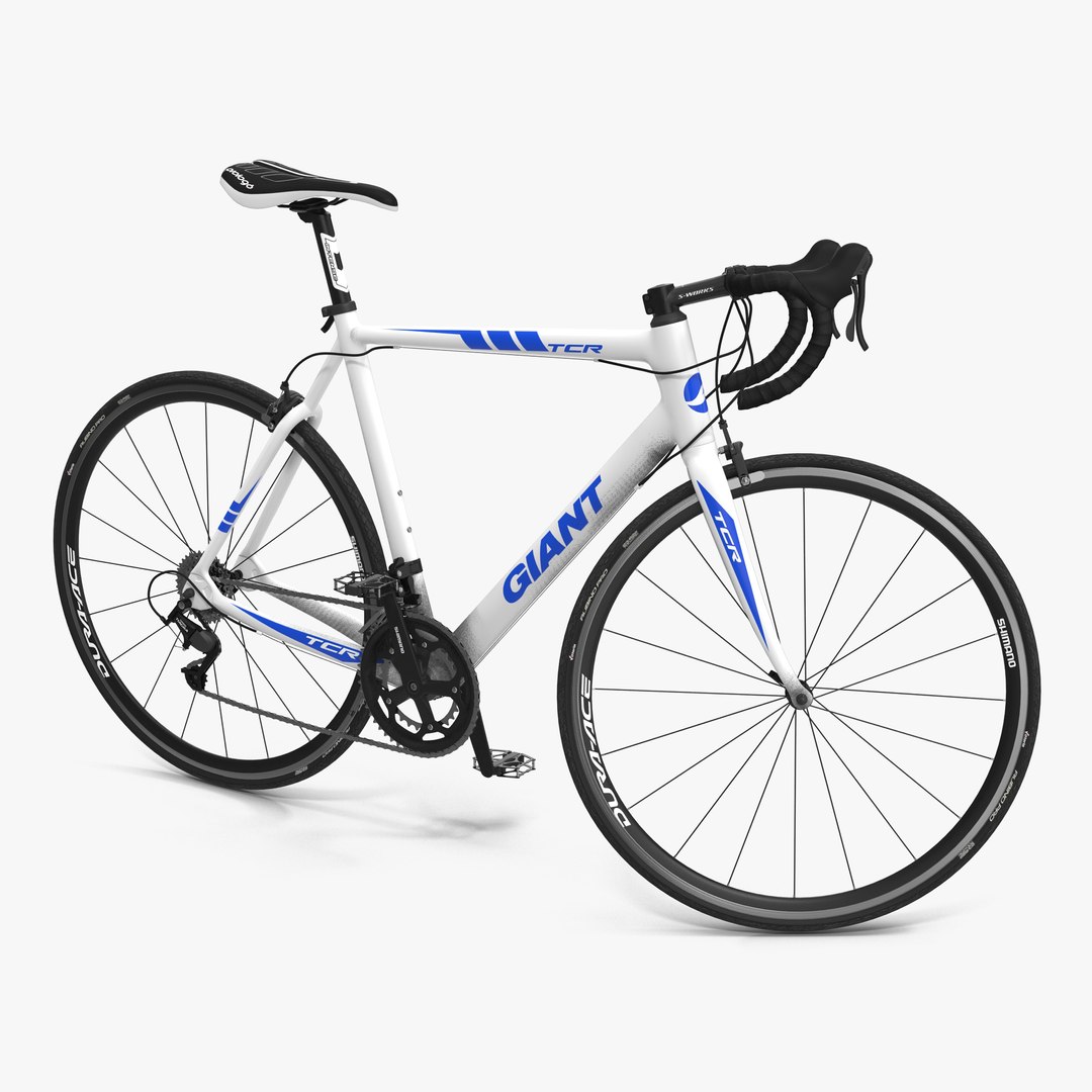 Road Bike Giant Rigged 3D model preview