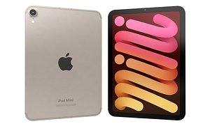 3D Apple iPad Mini 2024 Starlight