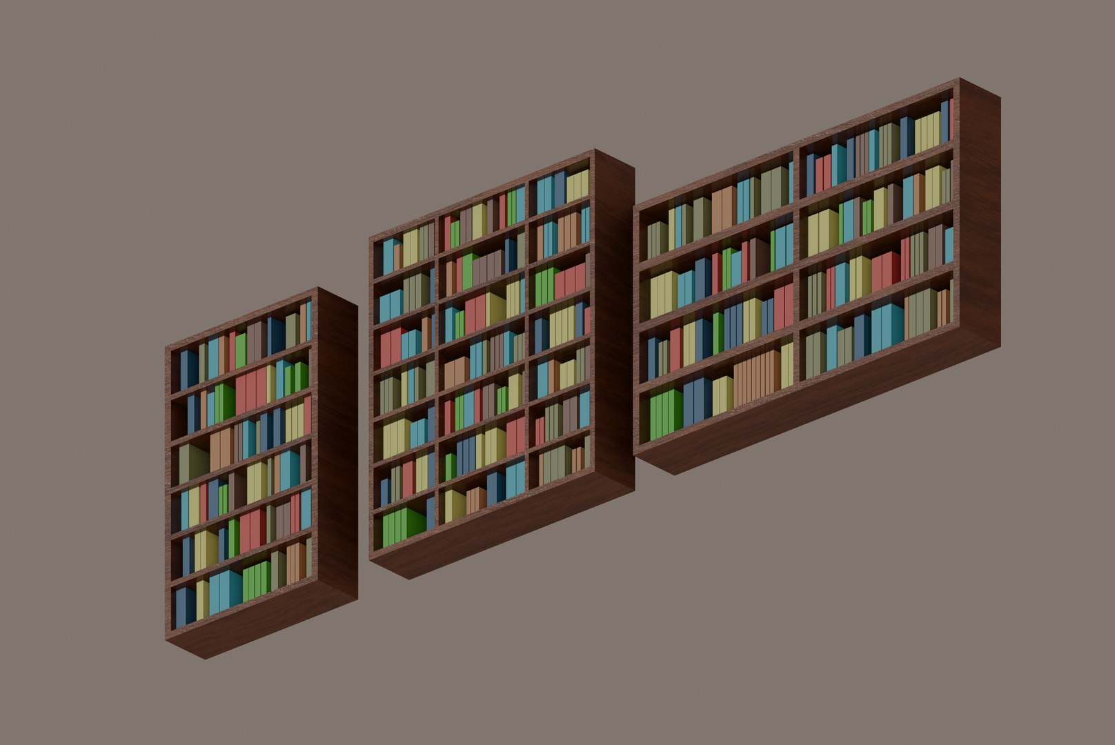 3D Bookcase model - TurboSquid 1867778