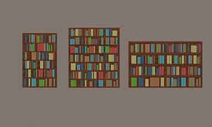 3D Bookcase model