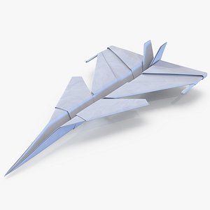 paper plane 4 3d model