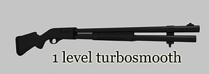 3d remington 870 shotgun model