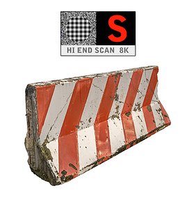 Concrete Barrier Scan 8K