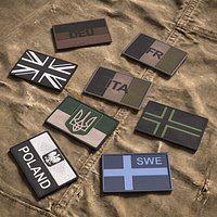 Tactical European Flag Patch Set