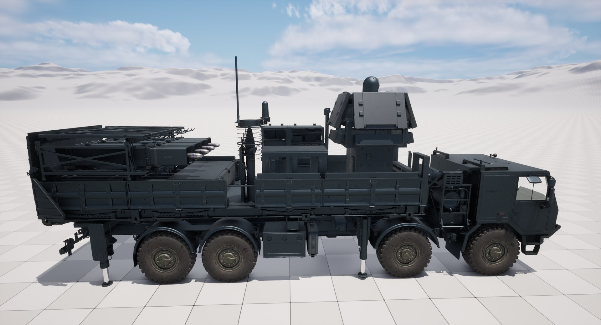 3D Rigged Israel SPYDER Air Defense System model https://p.turbosquid.com/ts-thumb/tW/vh5Dmo/Fh/highresscreenshot00005/png/1751276496/1920x1080/fit_q87/ca6e34f8ab96724a5cea2ff7646b34f92a6bec8b/highresscreenshot00005.jpg