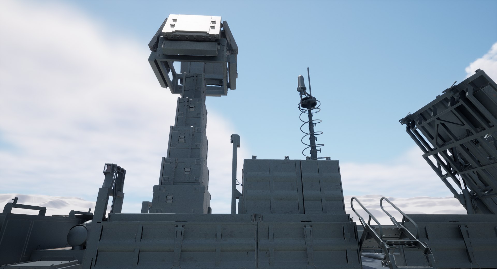3D Rigged Israel SPYDER Air Defense System model https://p.turbosquid.com/ts-thumb/tW/vh5Dmo/XR/highresscreenshot00019/png/1751276515/1920x1080/fit_q87/b5628257aff5bca73b05968c23b6468756c7c12f/highresscreenshot00019.jpg