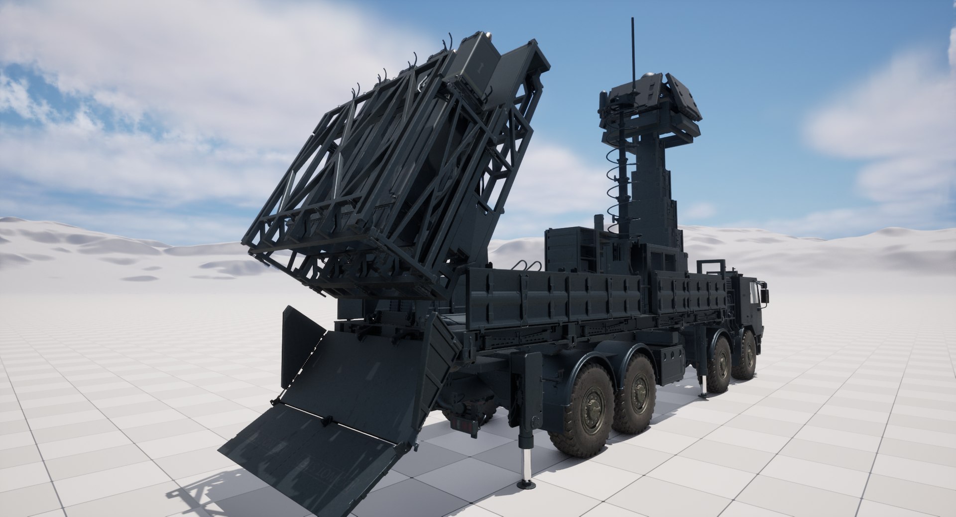 3D Rigged Israel SPYDER Air Defense System model https://p.turbosquid.com/ts-thumb/tW/vh5Dmo/fK/highresscreenshot00016/png/1751276511/1920x1080/fit_q87/d7911d46a199869babcadded1aa02935459f1376/highresscreenshot00016.jpg