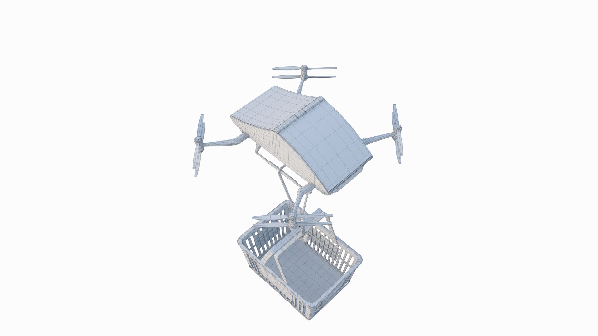 3D Drone Basket Rope Model - TurboSquid 1653949