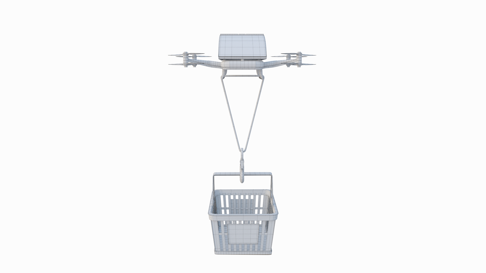 3D Drone Basket Rope Model - TurboSquid 1653949