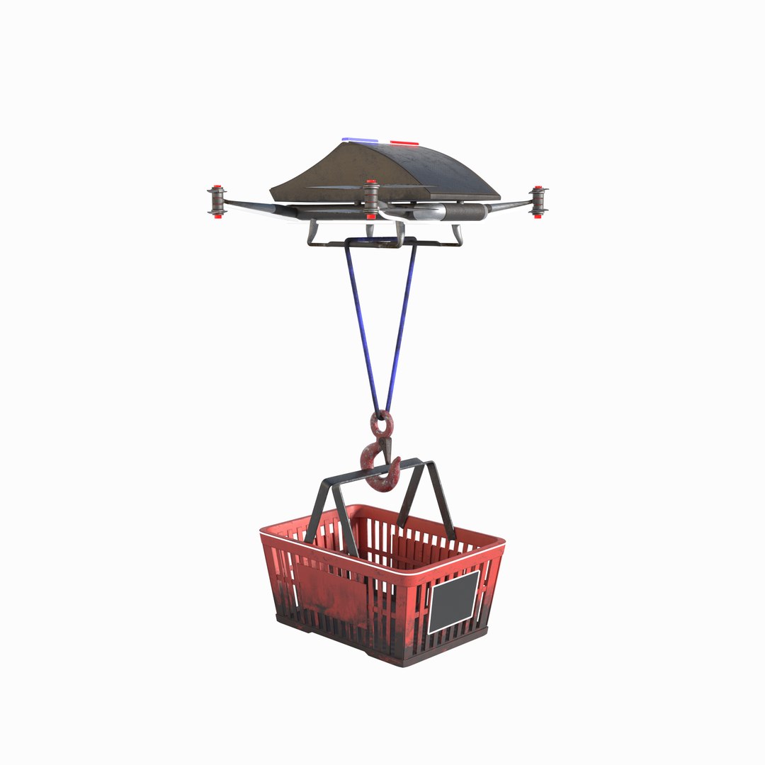 3D drone basket rope model - TurboSquid 1653949