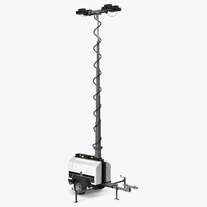 Compact Lighting Tower White