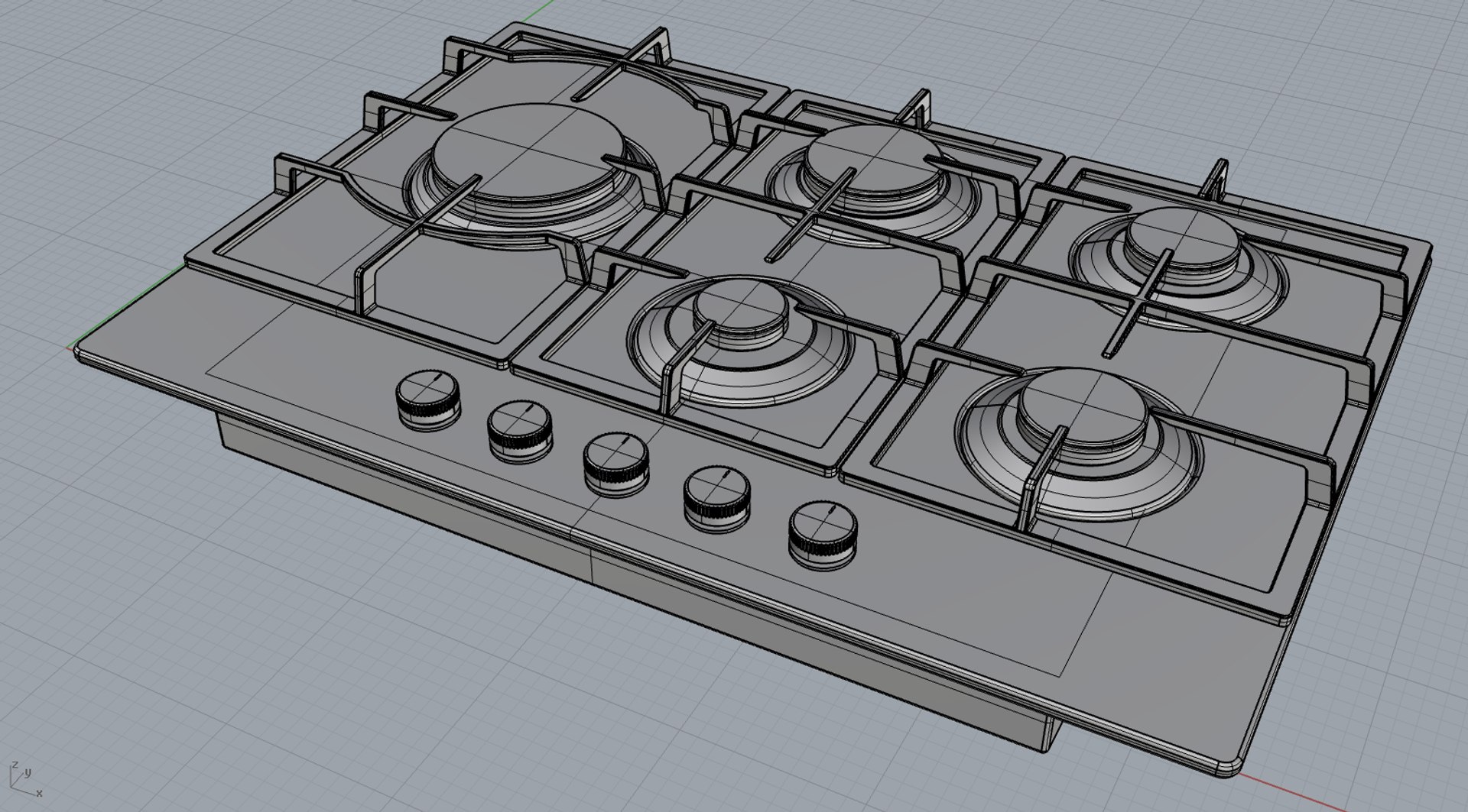 Cooktop 3D - TurboSquid 1328922