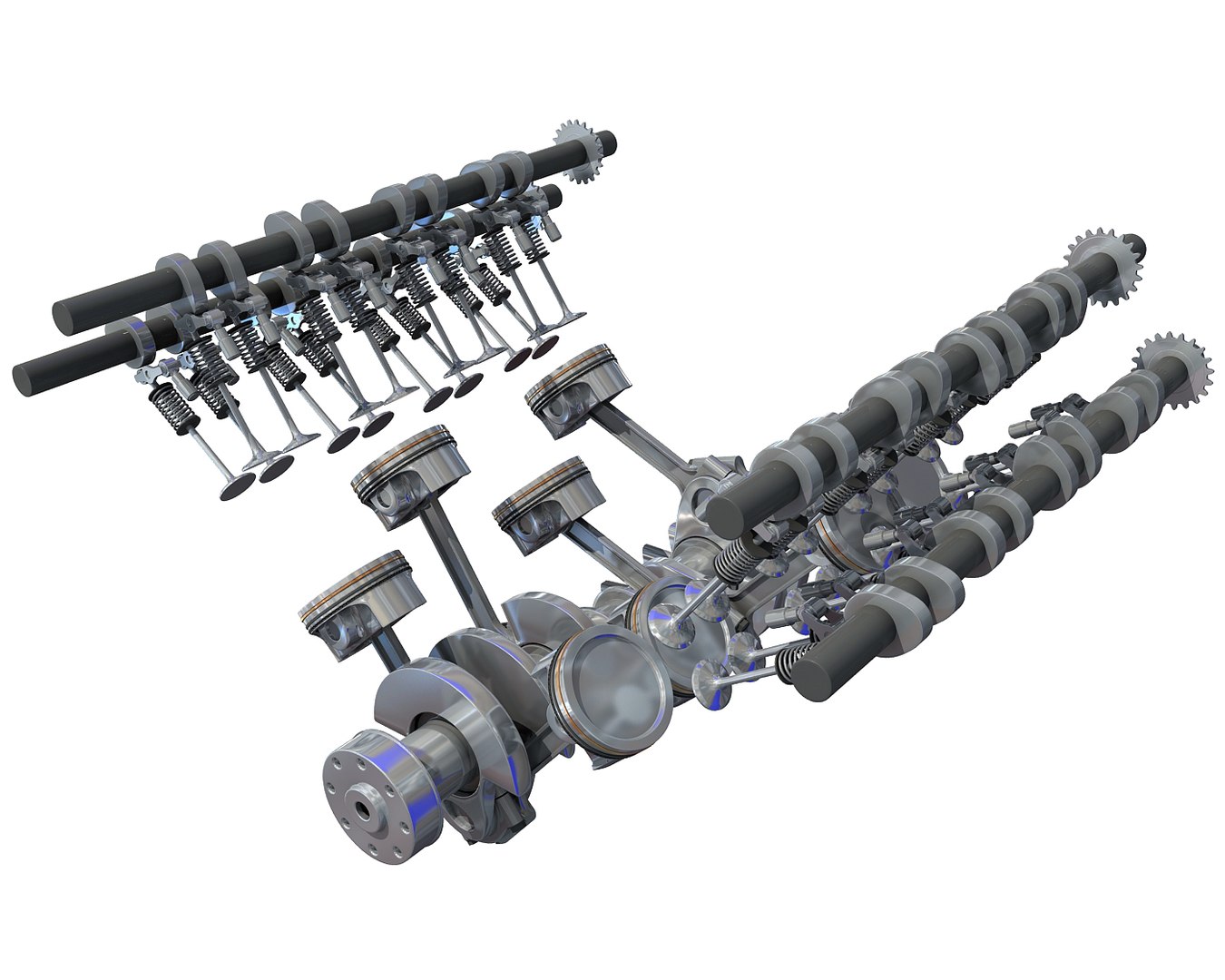 Rigged V8 Engine Cylinders 3D Model - TurboSquid 1326281