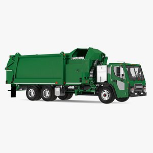 Electric Trash Truck Green