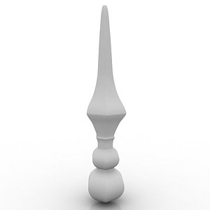 peak fence decoration 3d model