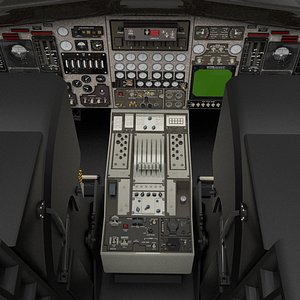 Plane Cockpit 3D model