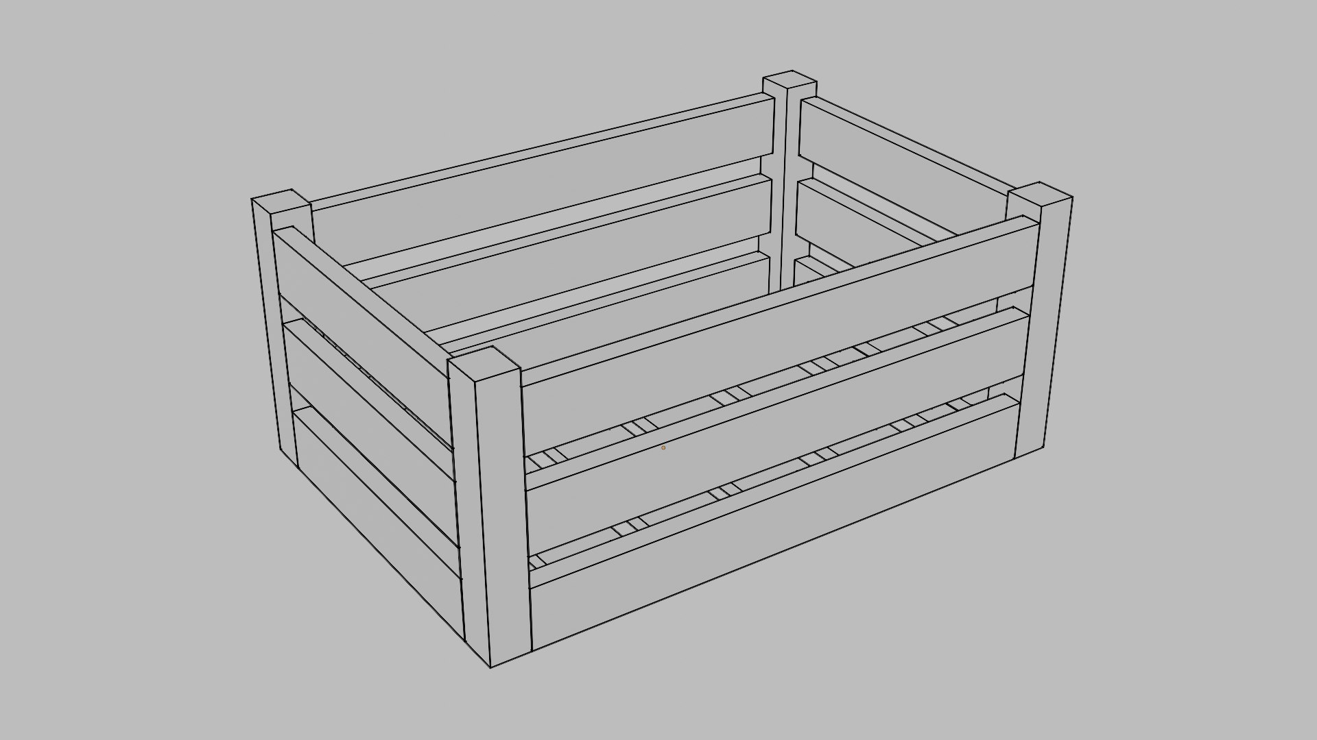 3D Wooden Box Model - TurboSquid 2320717