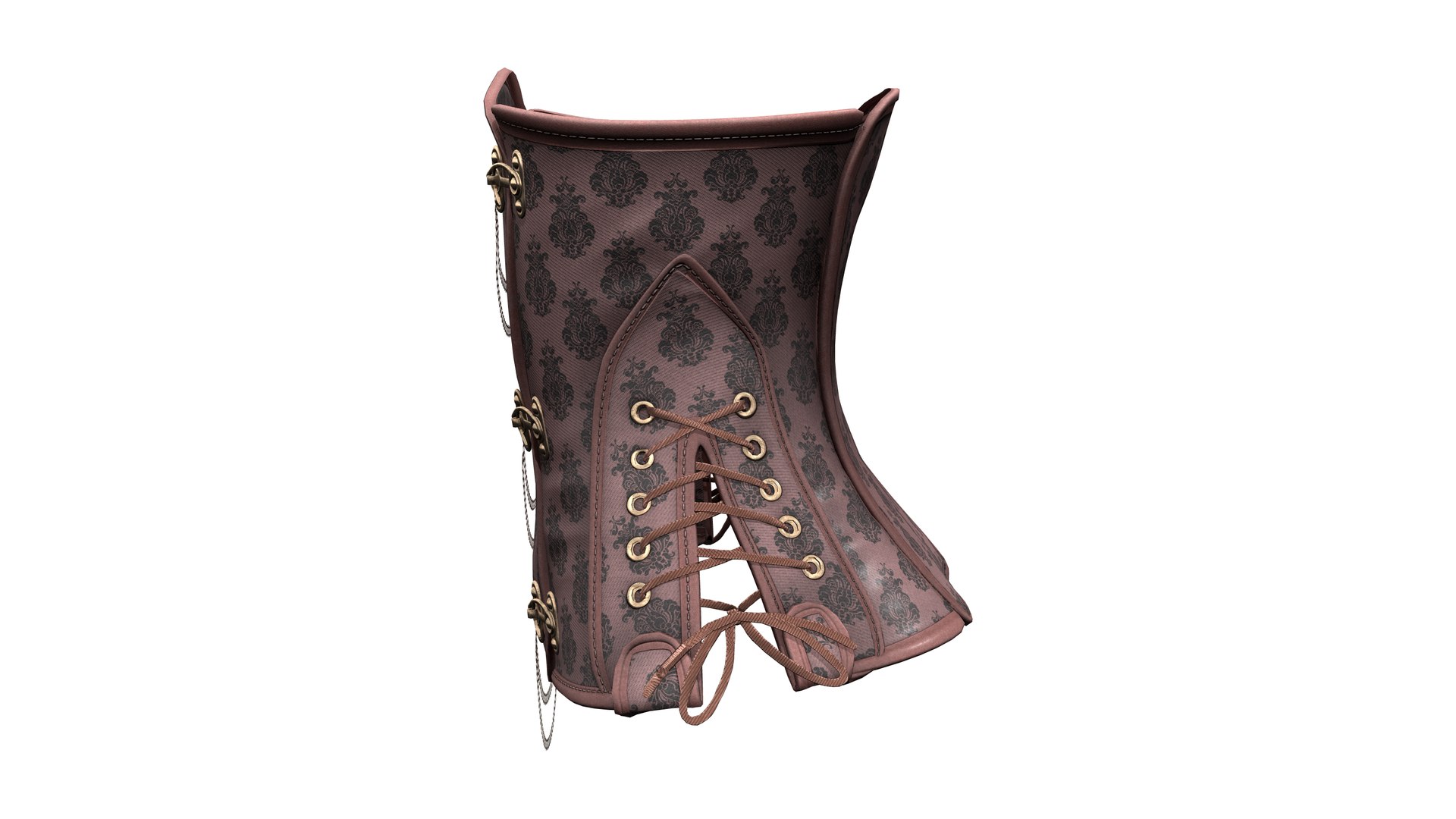 3D model Steampunk Corset With Chains - TurboSquid 1889279