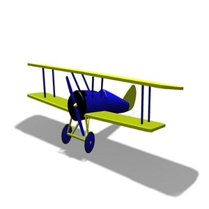 3d toy plane